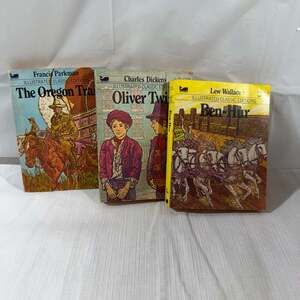 Vintage Moby Books  Classics Set of 3 - Oliver Twist, Ben-Hur, Oregon Trail